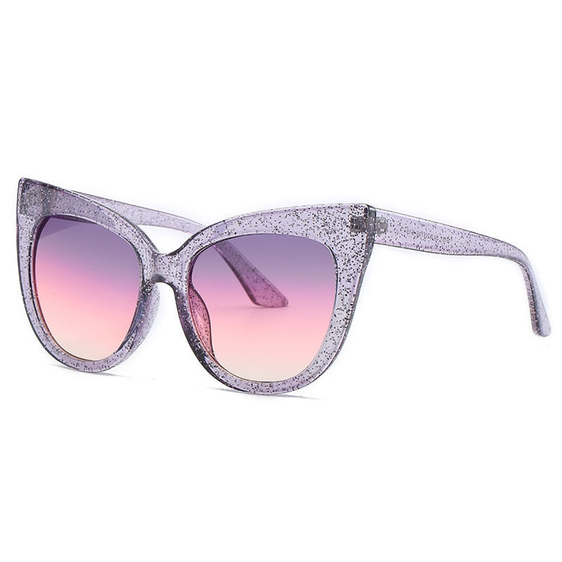 Women's Oversized Cat Eye Sunglasses – UV400 Protection