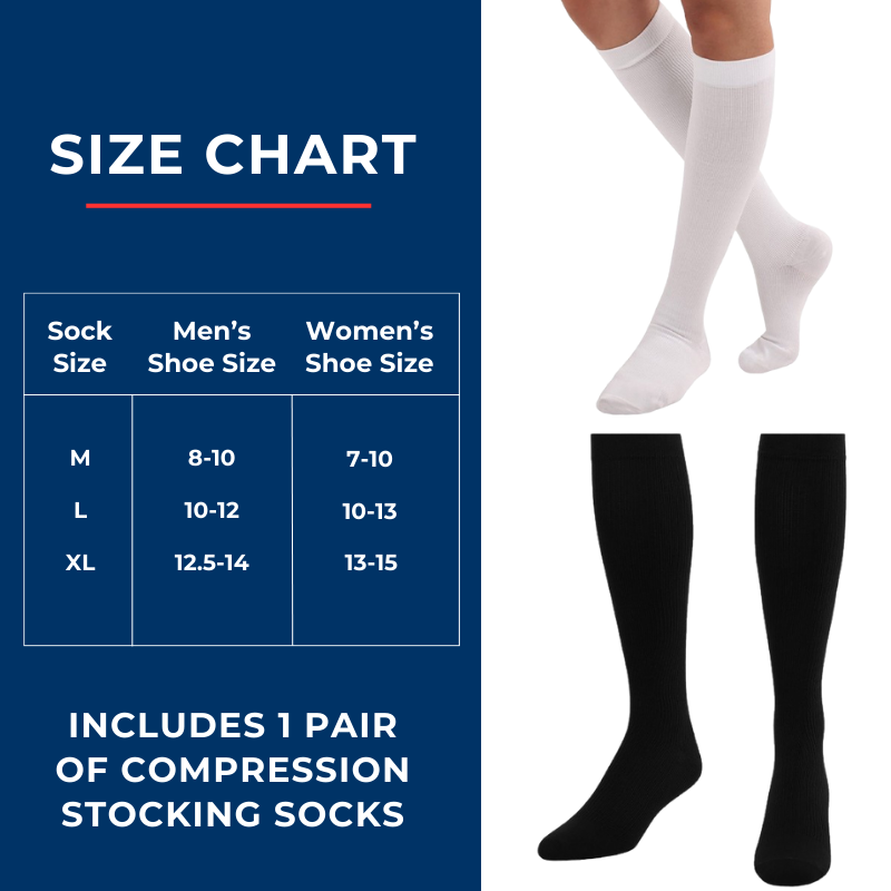 Men's Over-the-Calf Compression Socks – Medical-Grade Support (1 Pair)
