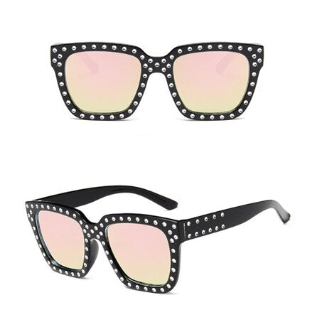 Women's Crystal Decoration Sunglasses – Elegant UV Protection