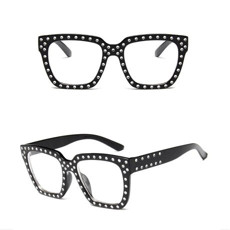 Women's Crystal Decoration Sunglasses – Elegant UV Protection