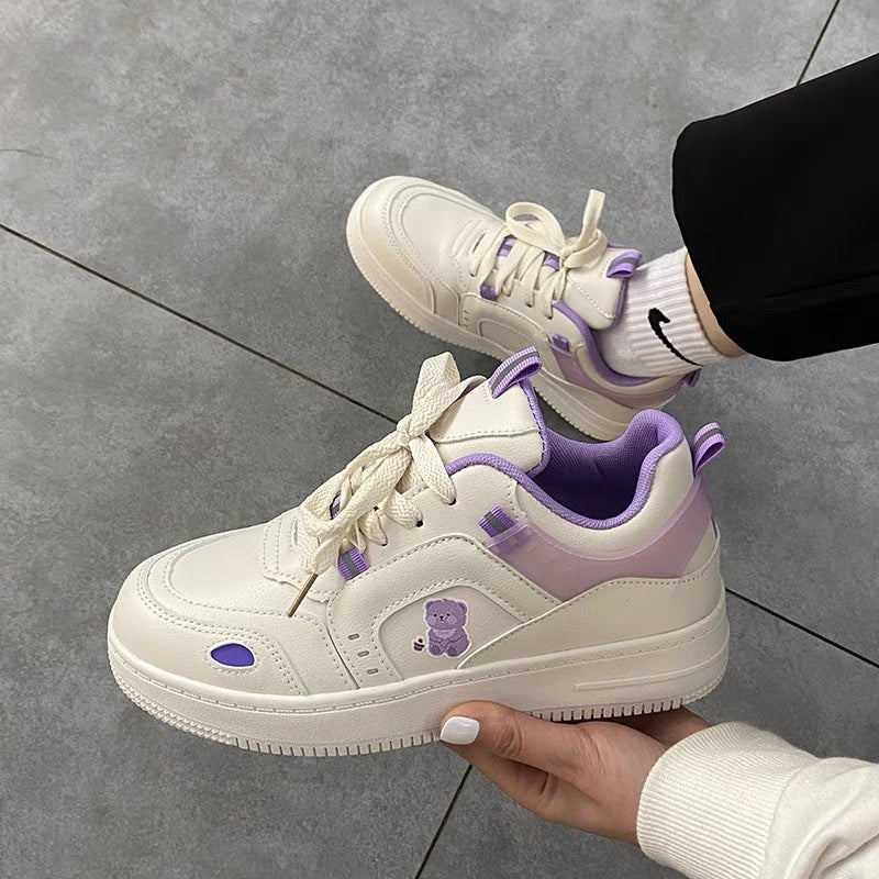 Women's Spring Lace-Up Casual Sneakers