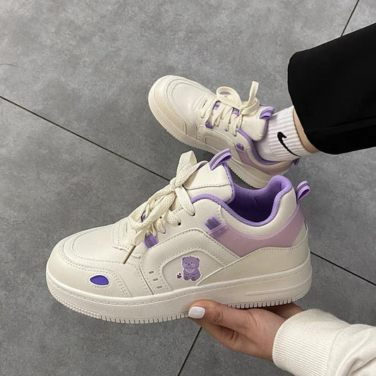 Women's Spring Lace-Up Casual Sneakers