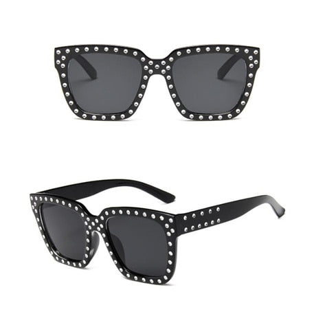 Women's Crystal Decoration Sunglasses – Elegant UV Protection