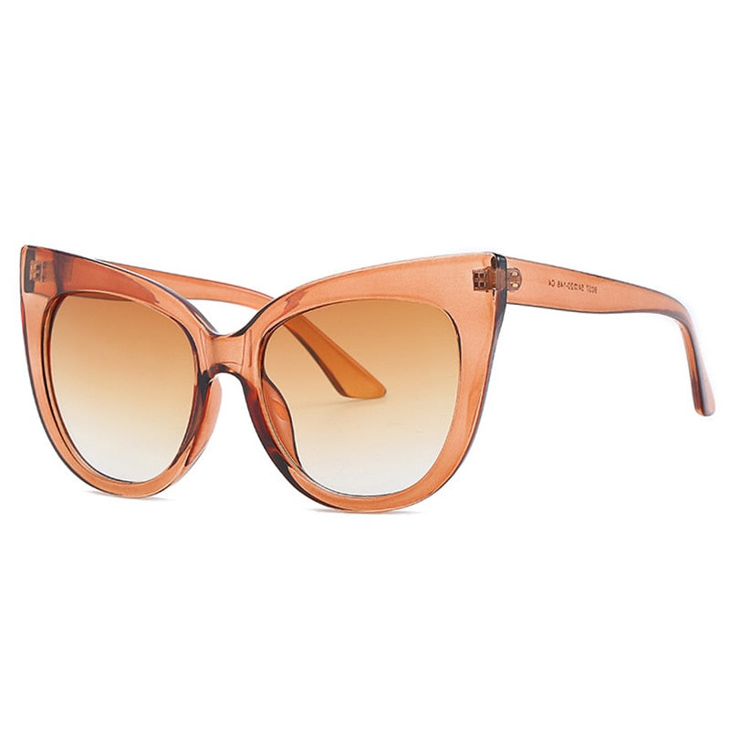 Women's Oversized Cat Eye Sunglasses – UV400 Protection
