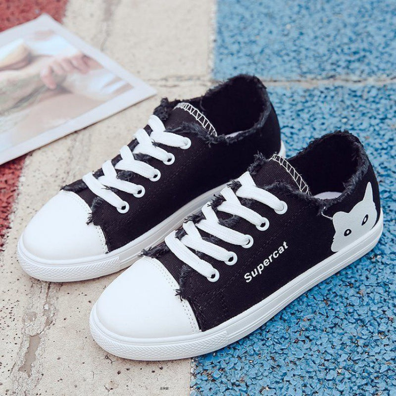 Women's Spring Lace-Up Casual Sneakers