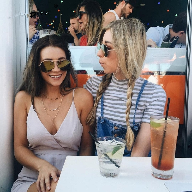 Luxury Pilot Women's Sunglasses – Fashion Aviation Vintage Style
