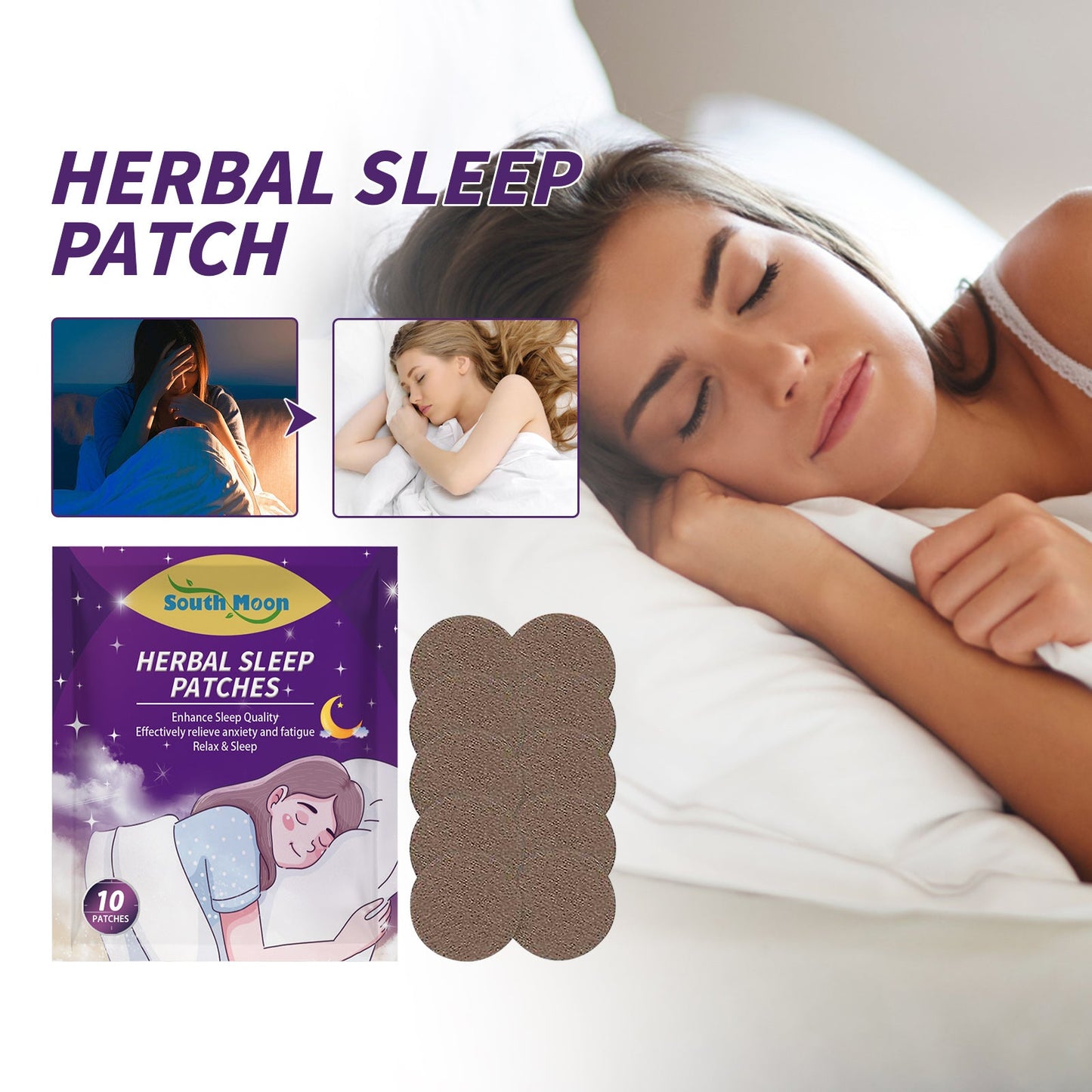 Herbal Sleep Patch – Natural Relaxation & Stress Relief Body Patch