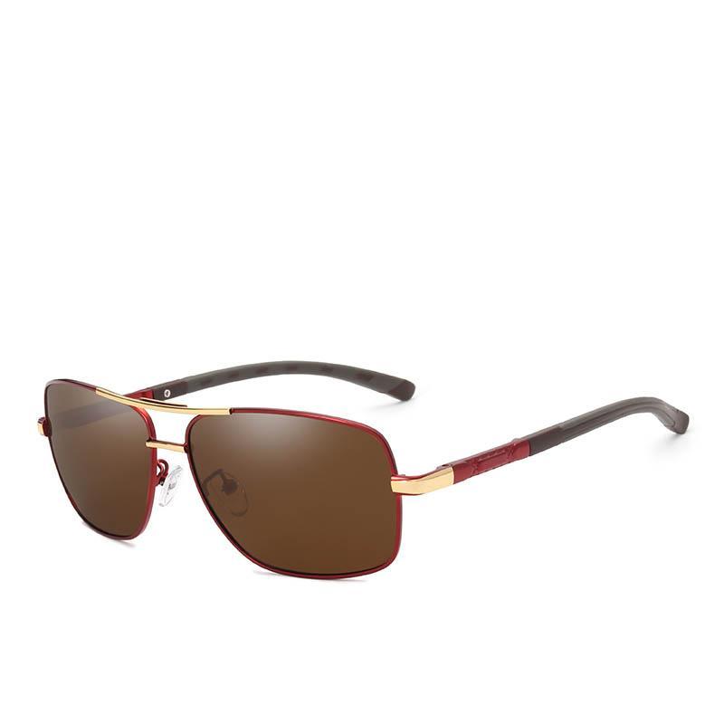 Brand Designer Men's Aluminum Magnesium Sunglasses – Polarized Mirror Lens
