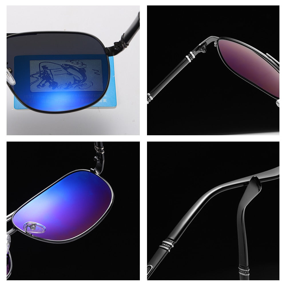 Men's Polarized Driving Sunglasses – Black Designer Sun Glasses