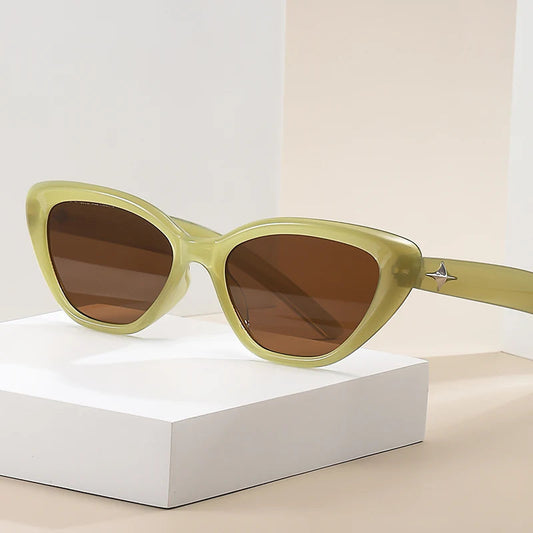 Fashion Cat Eye Sunglasses – Classic Rice Nail Design for Women & Men