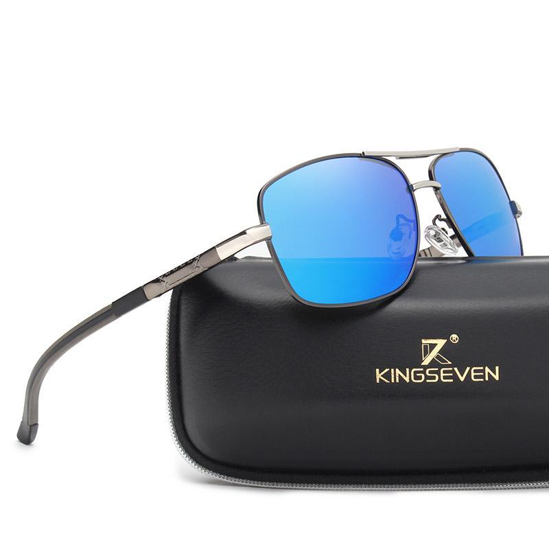 Brand Designer Men's Aluminum Magnesium Sunglasses – Polarized Mirror Lens