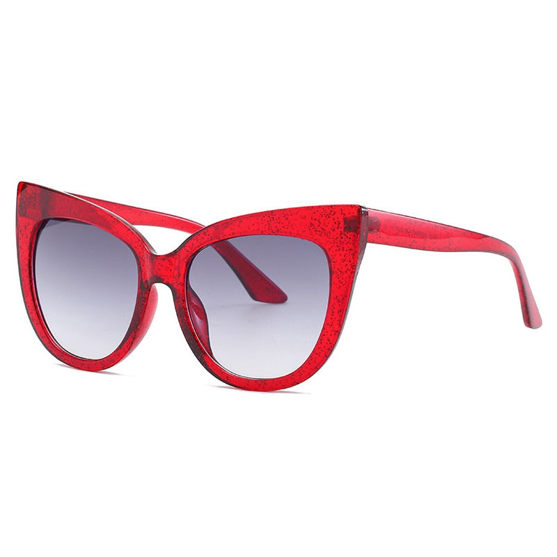 Women's Oversized Cat Eye Sunglasses – UV400 Protection