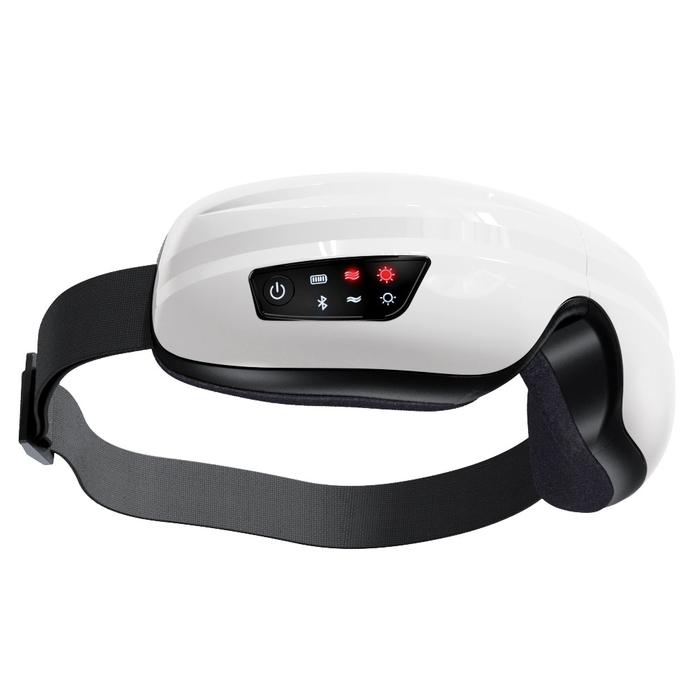 Bluetooth Eye Massager – Air Pressure & Vibration for Migraine & Sleep Relief