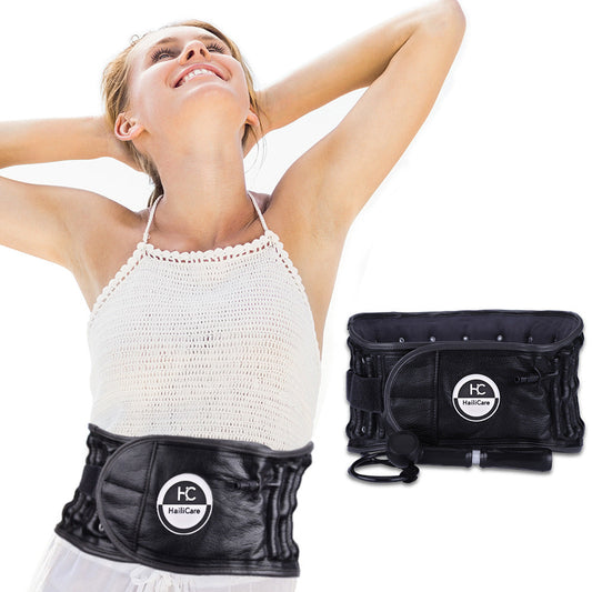 Inflatable Lumbar Traction & Support Belt with Heat Therapy