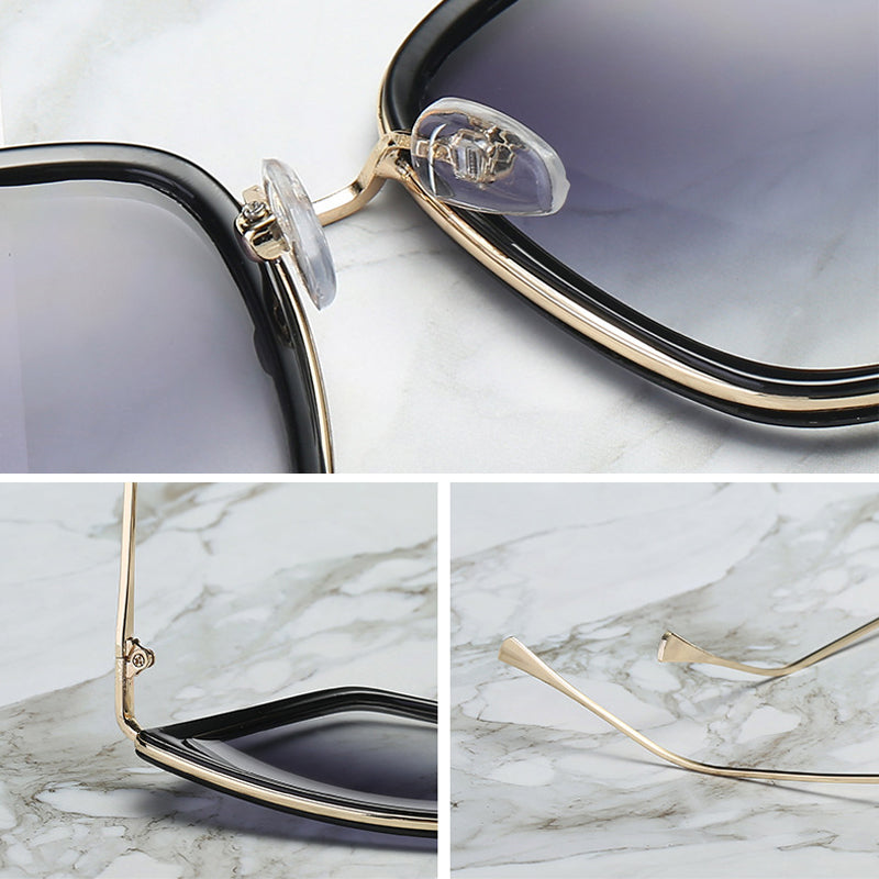 Women's Big Cat Eye Sunglasses – Black Mirror Lens