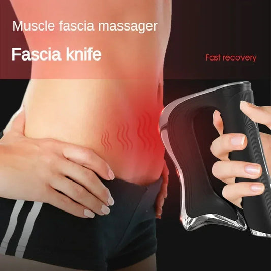 Electric Microcurrent Fascia Massage Gun – NMES Deep Muscle Relief