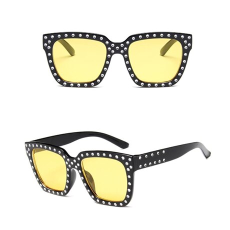 Women's Crystal Decoration Sunglasses – Elegant UV Protection