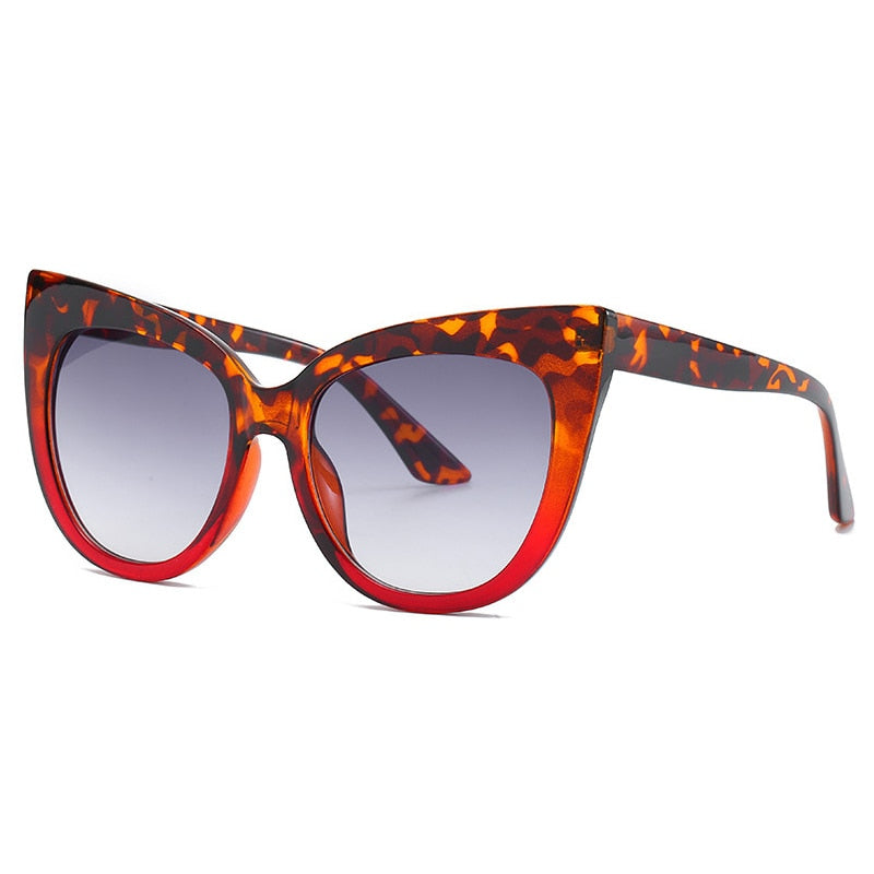 Women's Oversized Cat Eye Sunglasses – UV400 Protection