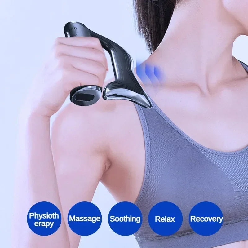 Electric Microcurrent Fascia Massage Gun – NMES Deep Muscle Relief