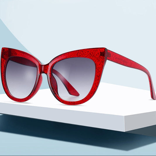 Women's Oversized Cat Eye Sunglasses – UV400 Protection