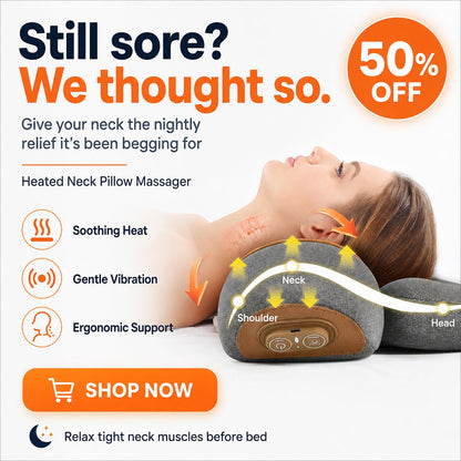 Heated Neck Pillow Massager