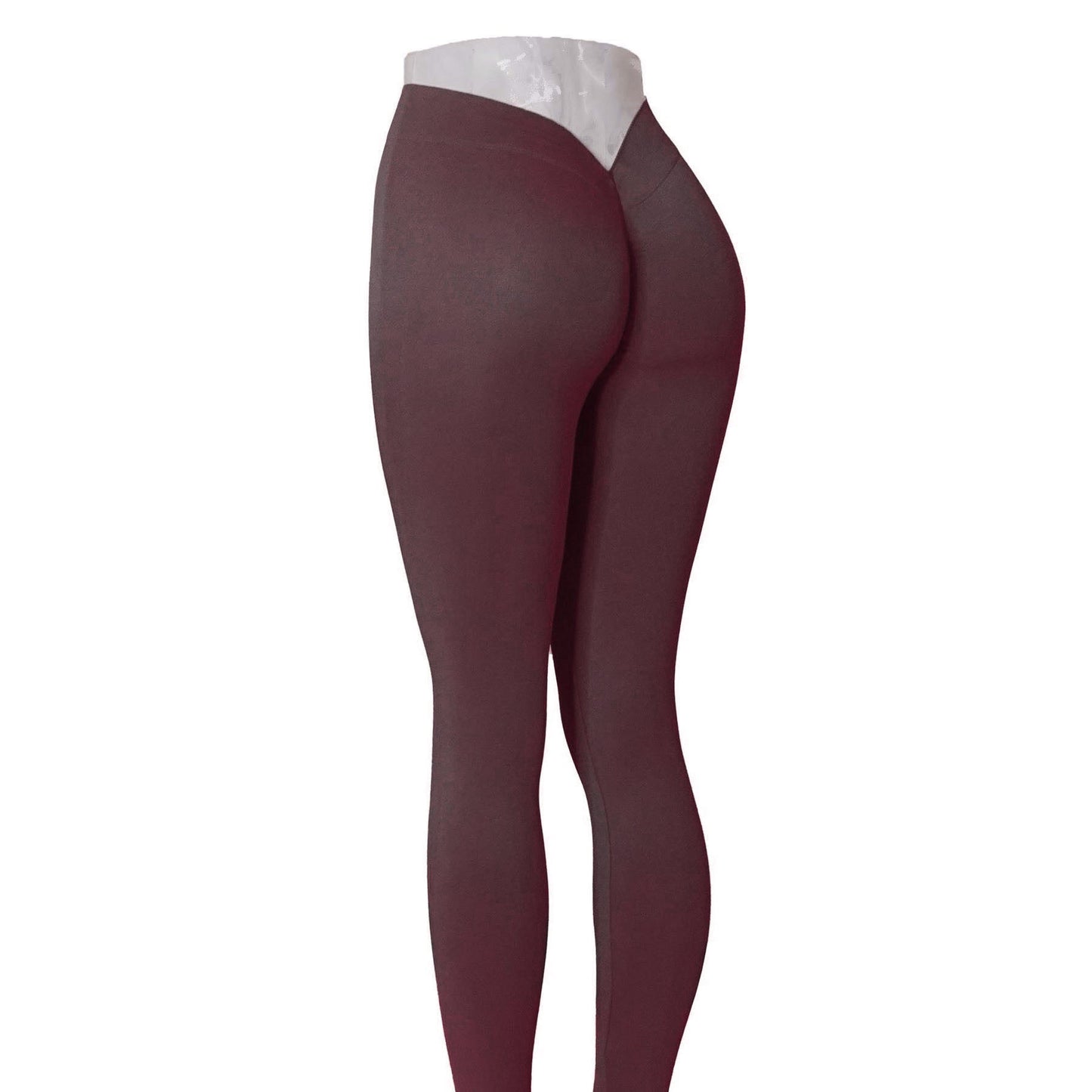 Women's Peach Hip Yoga Pants – High-Waist V-Cut Workout Leggings