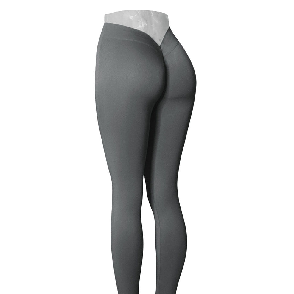 Women's Peach Hip Yoga Pants – High-Waist V-Cut Workout Leggings