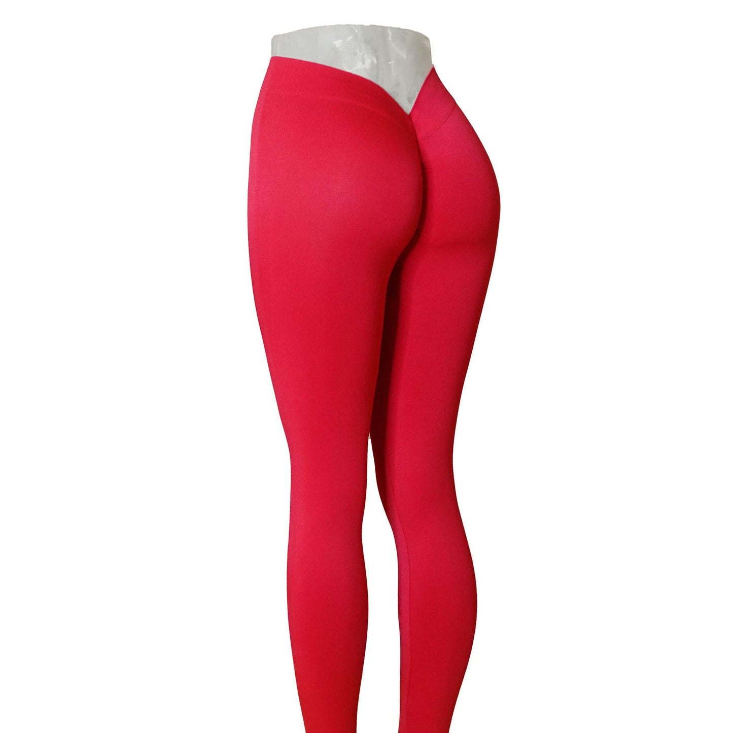 Women's Peach Hip Yoga Pants – High-Waist V-Cut Workout Leggings