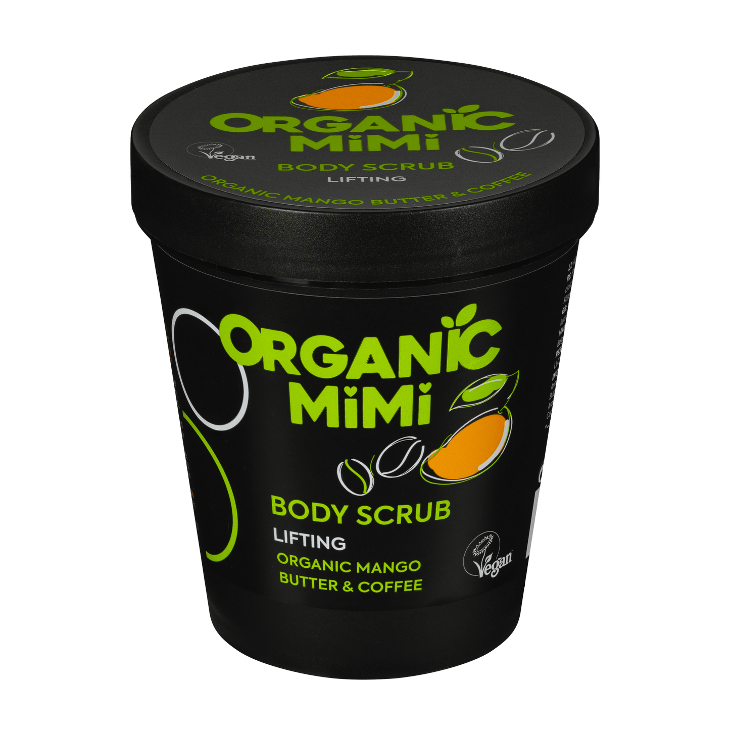 Organic Mimi, Body Scrub Lifting Mango & Coffee, 250 g