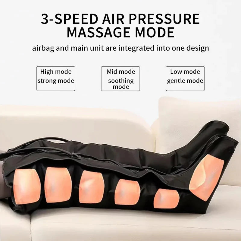 Electric Pneumatic Leg Massager – Thighs, Calves & Feet with Remote