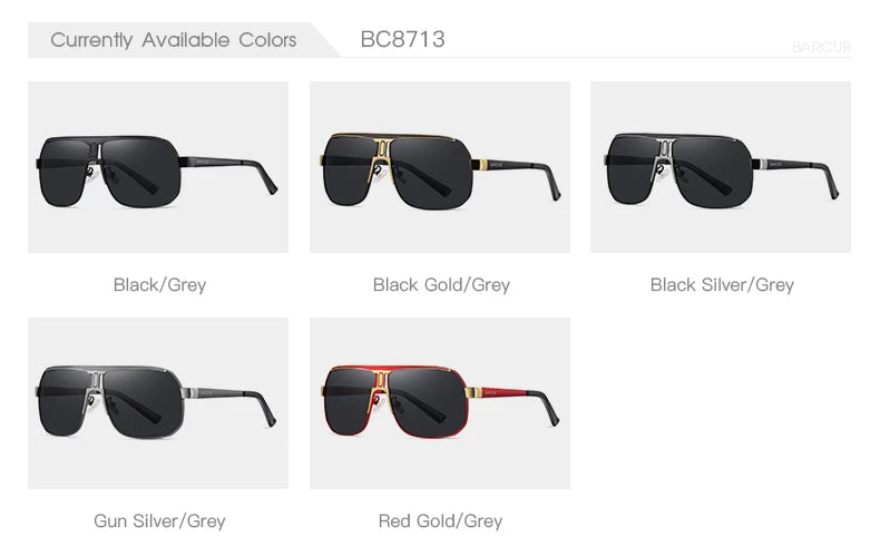 BARCUR Polarized Sports Sunglasses – UV400 Gradient Lenses for Men