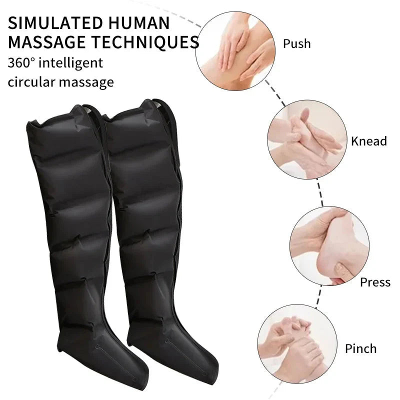 Electric Pneumatic Leg Massager – Thighs, Calves & Feet with Remote