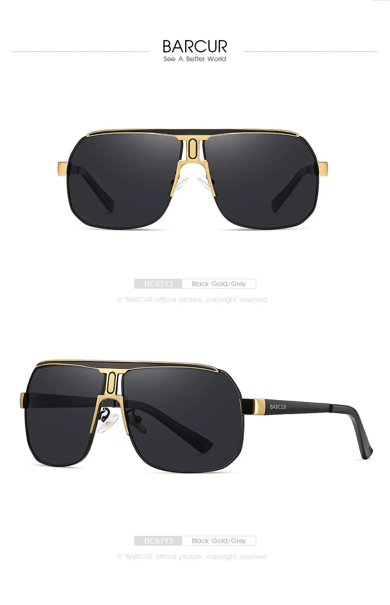 BARCUR Polarized Sports Sunglasses – UV400 Gradient Lenses for Men