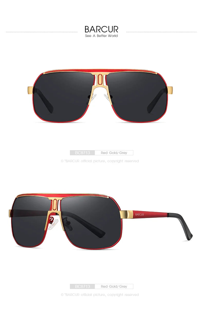 BARCUR Polarized Sports Sunglasses – UV400 Gradient Lenses for Men