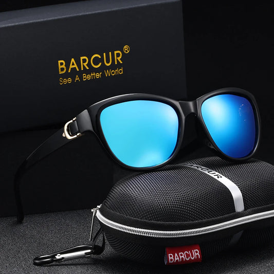 BARCUR Polarized Men's Fashion Sunglasses – Elliptical Gradient TAC Lens UV400