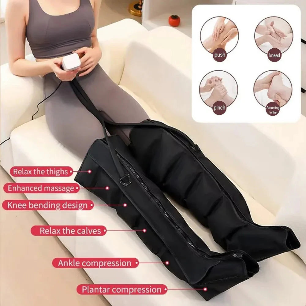 Electric Pneumatic Leg Massager – Thighs, Calves & Feet with Remote