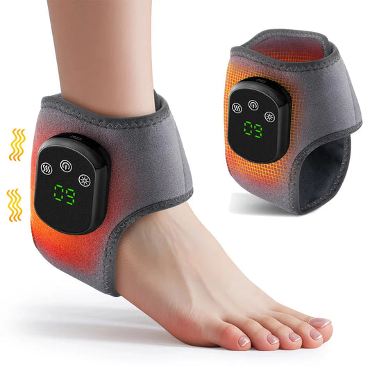 Electric Heat & Vibration Massage Brace – Ankle, Wrist & Knee