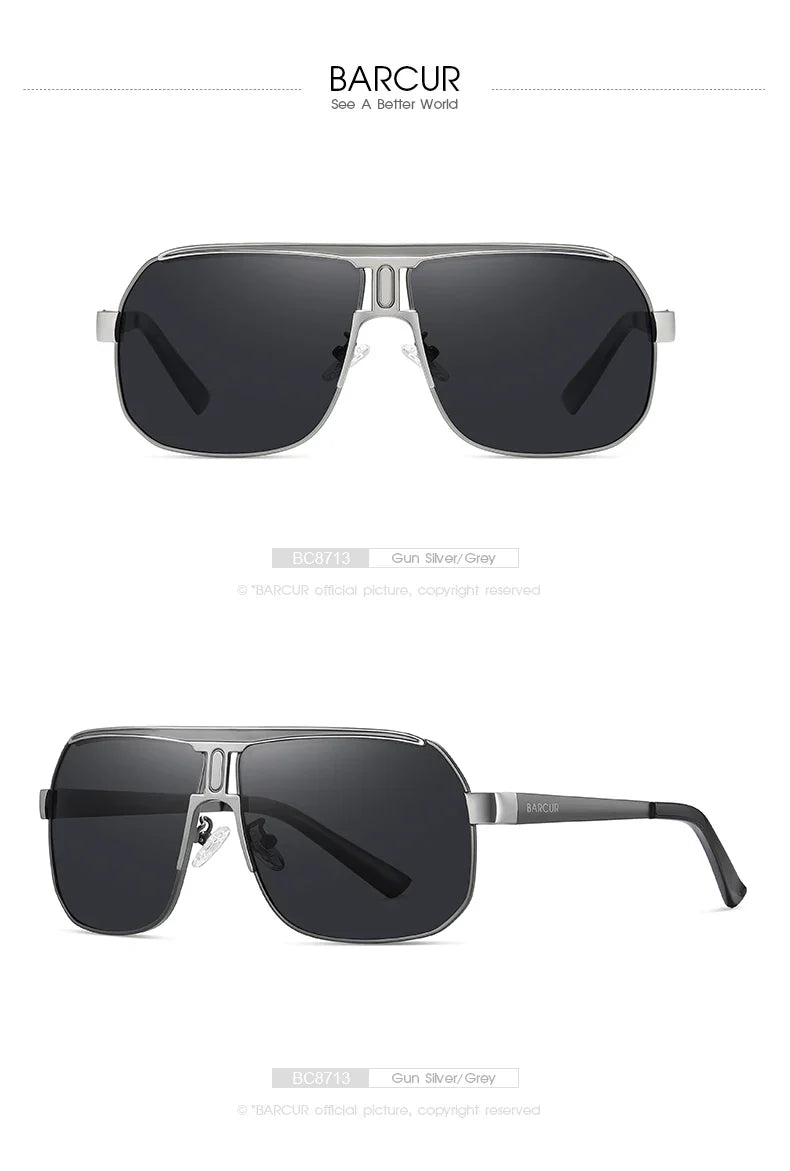 BARCUR Polarized Sports Sunglasses – UV400 Gradient Lenses for Men
