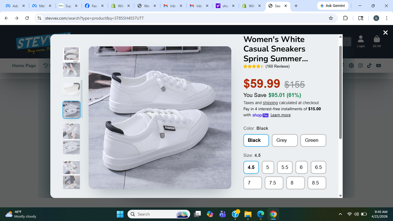Women's Breathable Mesh Flat Sneakers