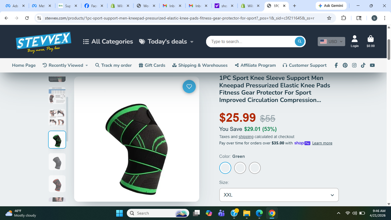 Compression Knee Sleeve – Sport Support Brace