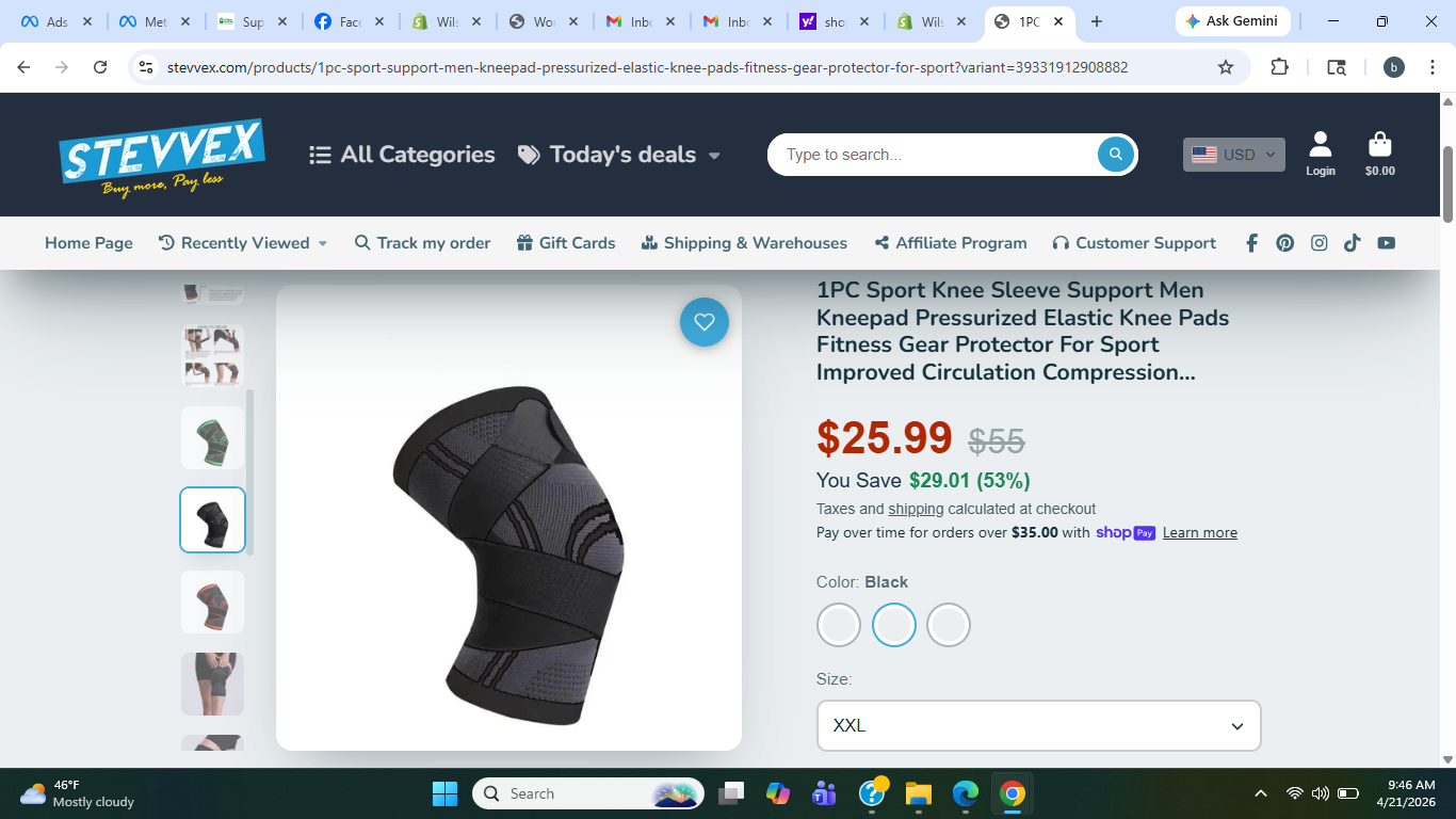 Compression Knee Sleeve – Sport Support Brace