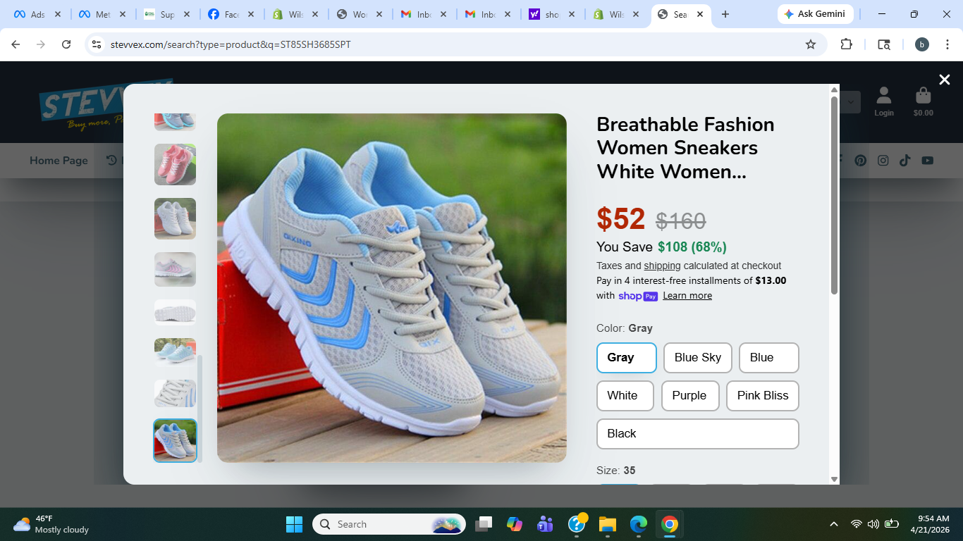 Women's Breathable Mesh Sneakers
