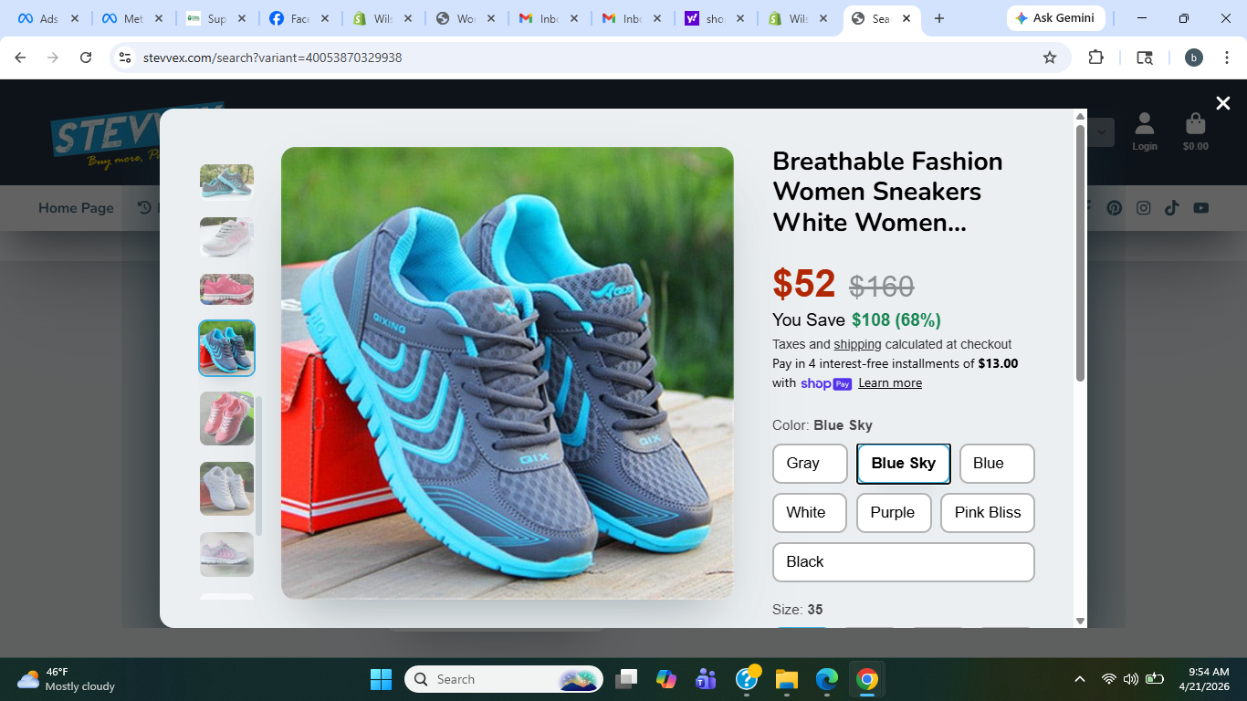 Women's Breathable Mesh Sneakers