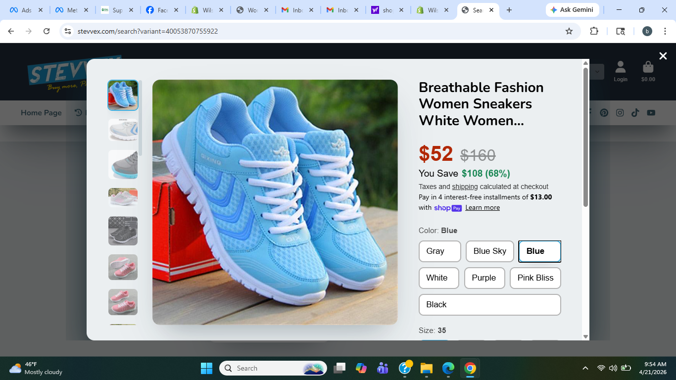 Women's Breathable Mesh Sneakers