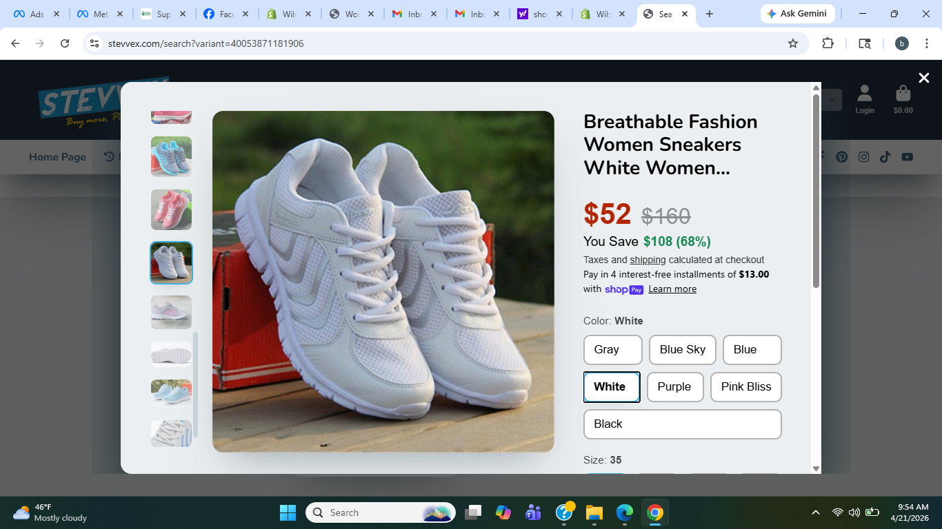 Women's Breathable Mesh Sneakers