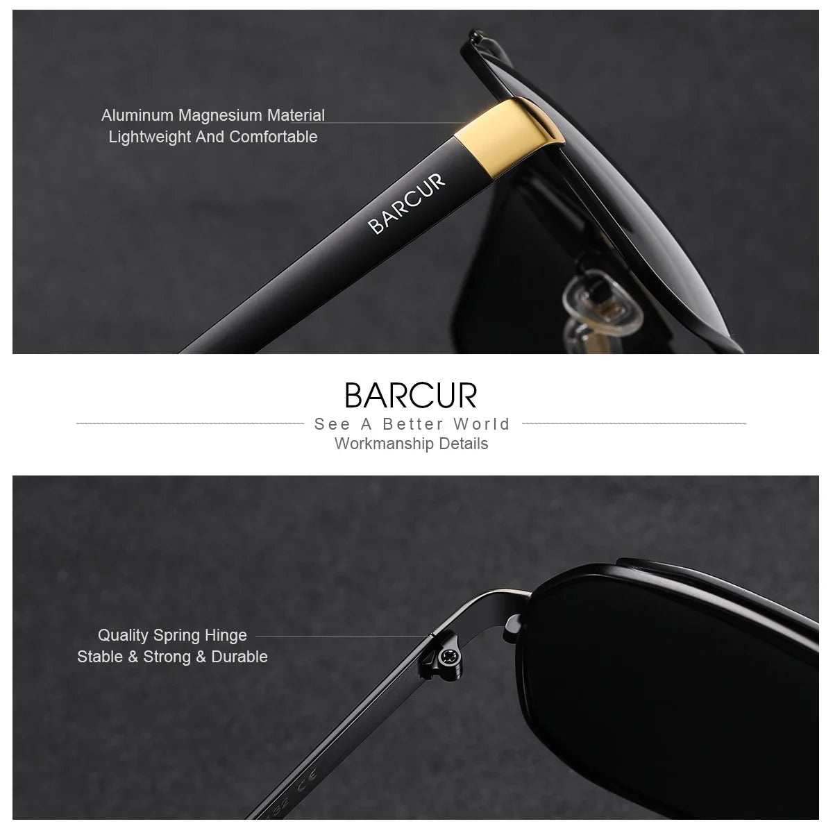 BARCUR Polarized Sports Sunglasses – UV400 Gradient Lenses for Men