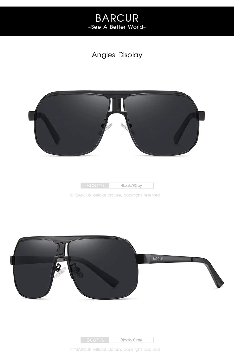 BARCUR Polarized Sports Sunglasses – UV400 Gradient Lenses for Men