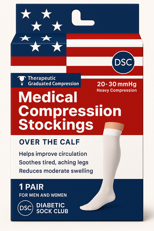 Men's Over-the-Calf Compression Socks – Medical-Grade Support (1 Pair)