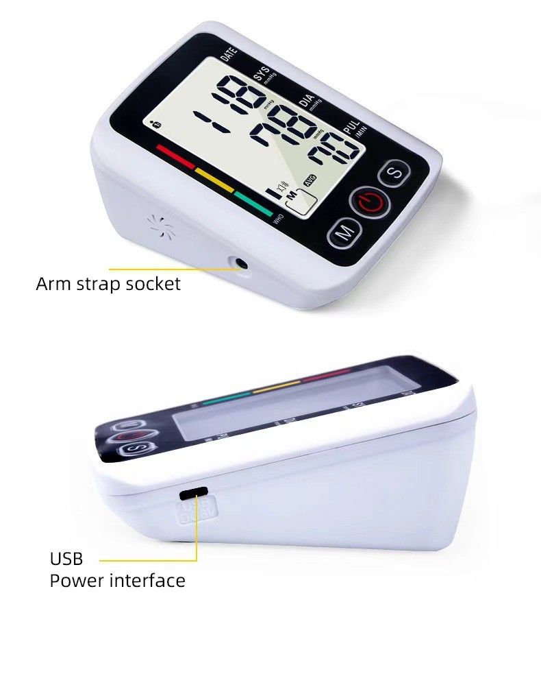 Arm High Blood Pressure Monitor Digital BP Cuff LCD Pulse Meter Voice Machine US