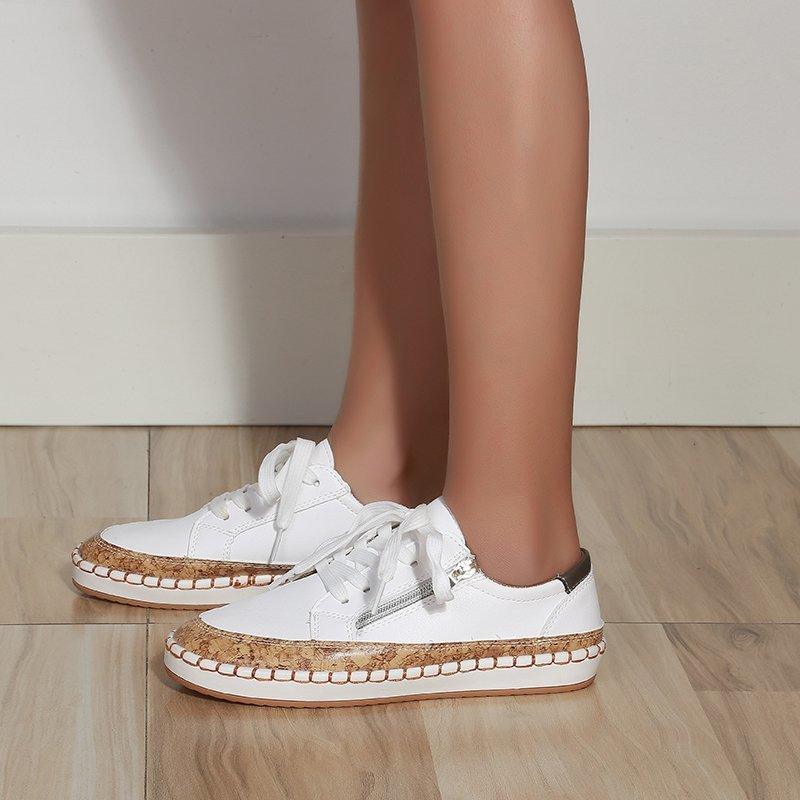 Women's Elegant Floral Flat Sneakers